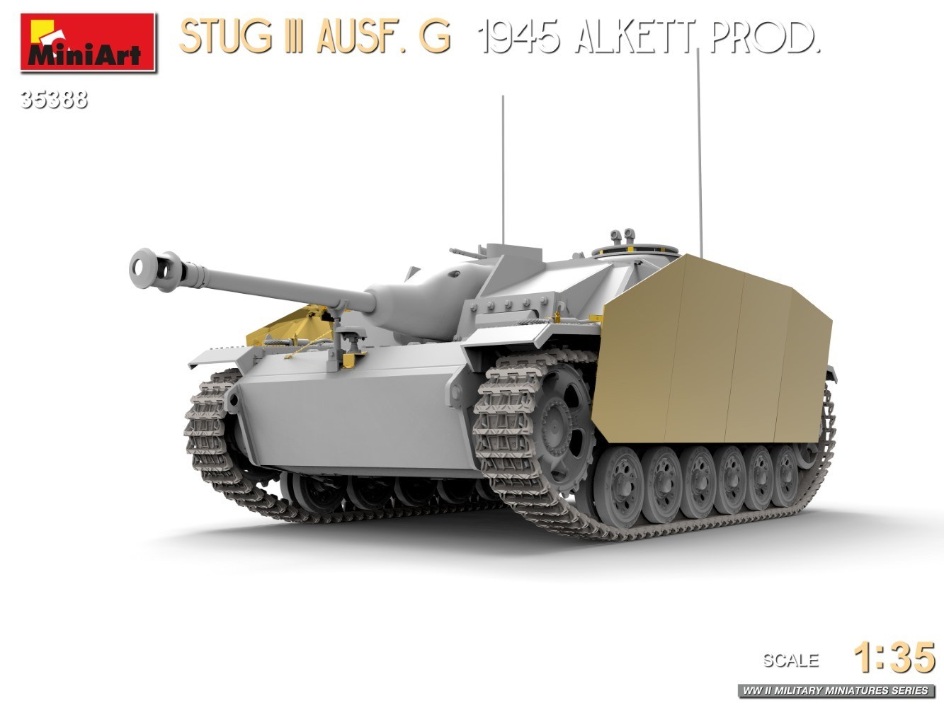 MiniArt to Release Highly Detailed 1/35 StuG III Ausf. G 1945 Alkett Prod. Model Kit CAD-5