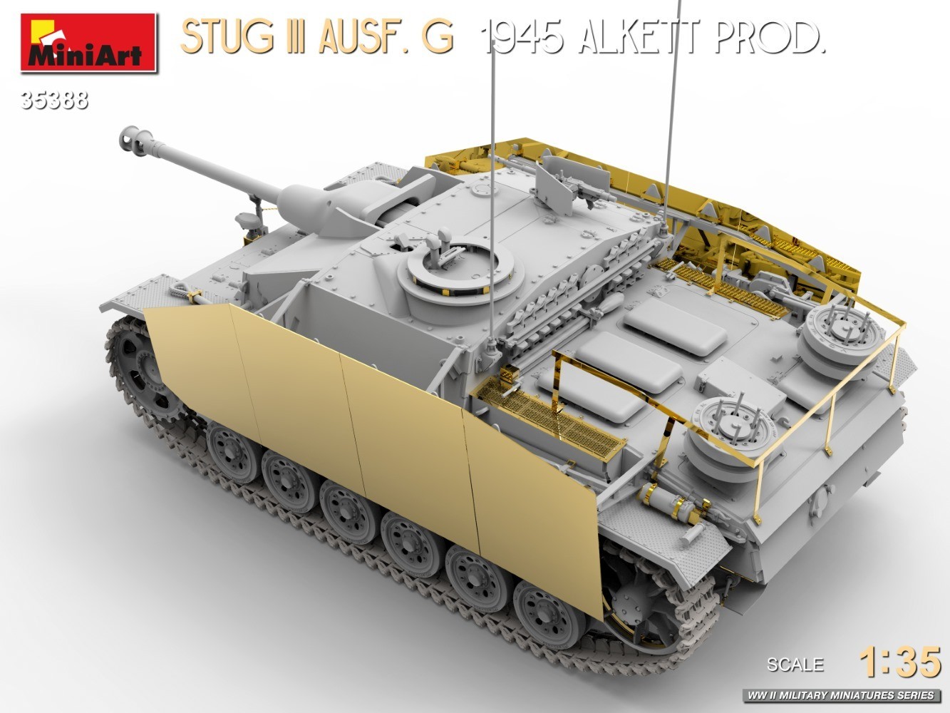 MiniArt to Release Highly Detailed 1/35 StuG III Ausf. G 1945 Alkett Prod. Model Kit CAD-4