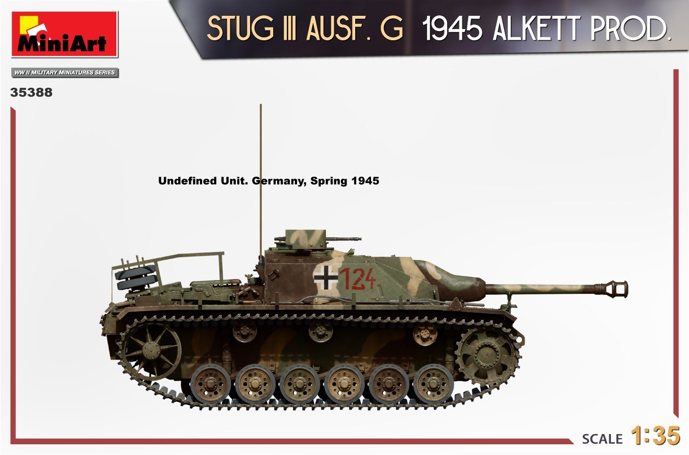 MiniArt to Release Highly Detailed 1/35 StuG III Ausf. G 1945 Alkett Prod. Model Kit Painting and Marking-5