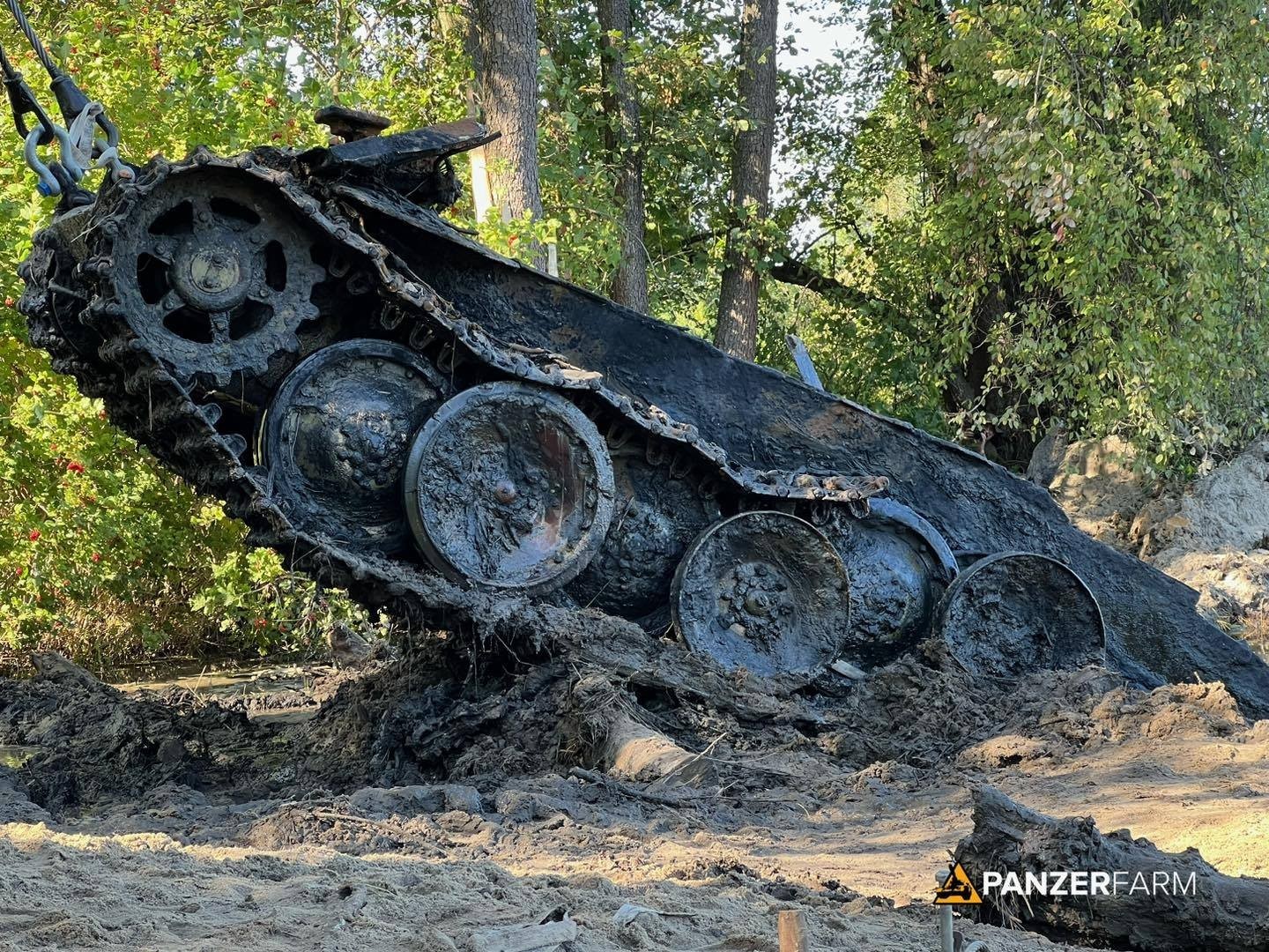 Bergepanther Recovery from a River in Poland