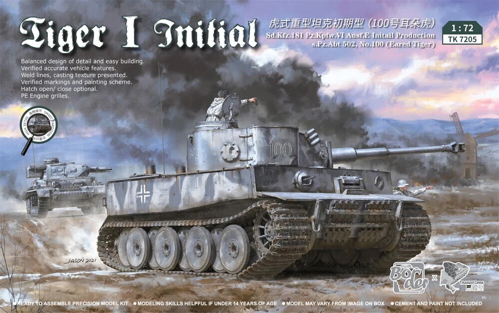 Border Models 72nd scale Tiger I Very Early Production Type (502nd Heavy Tank Battalion No. 100)