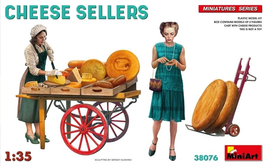 MiniArt's new cheese sellers in 35th scale...