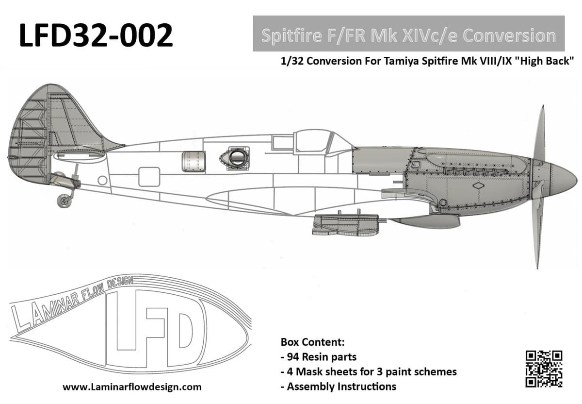 Spitfire F-FR XIV Low-High Back Conversion Sets-4