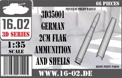 16.02 2cm Anti-Aircraft Ammunition & Shell Set | Armorama™