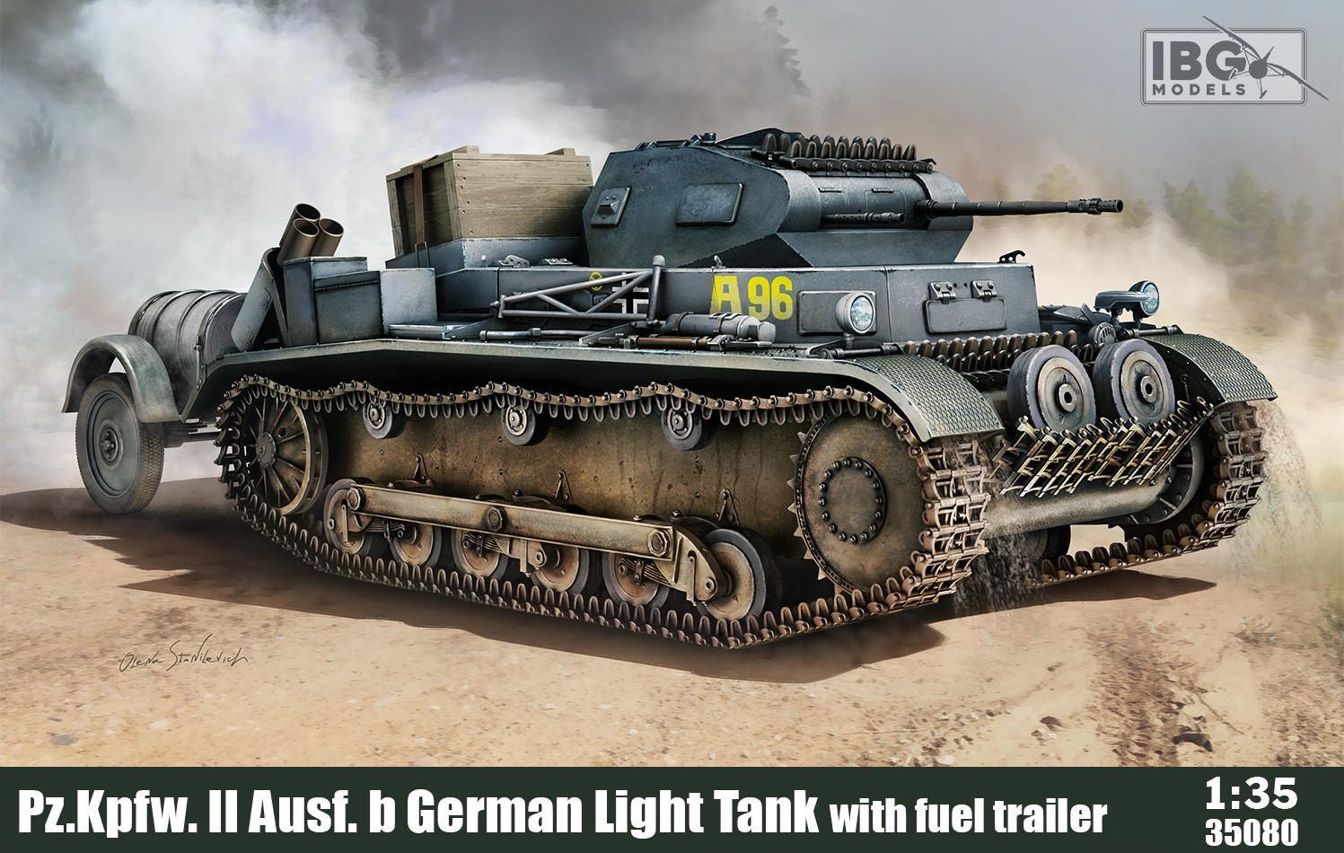 IBG Models:  Pz.Kpfw.II Ausf. b with Trailer