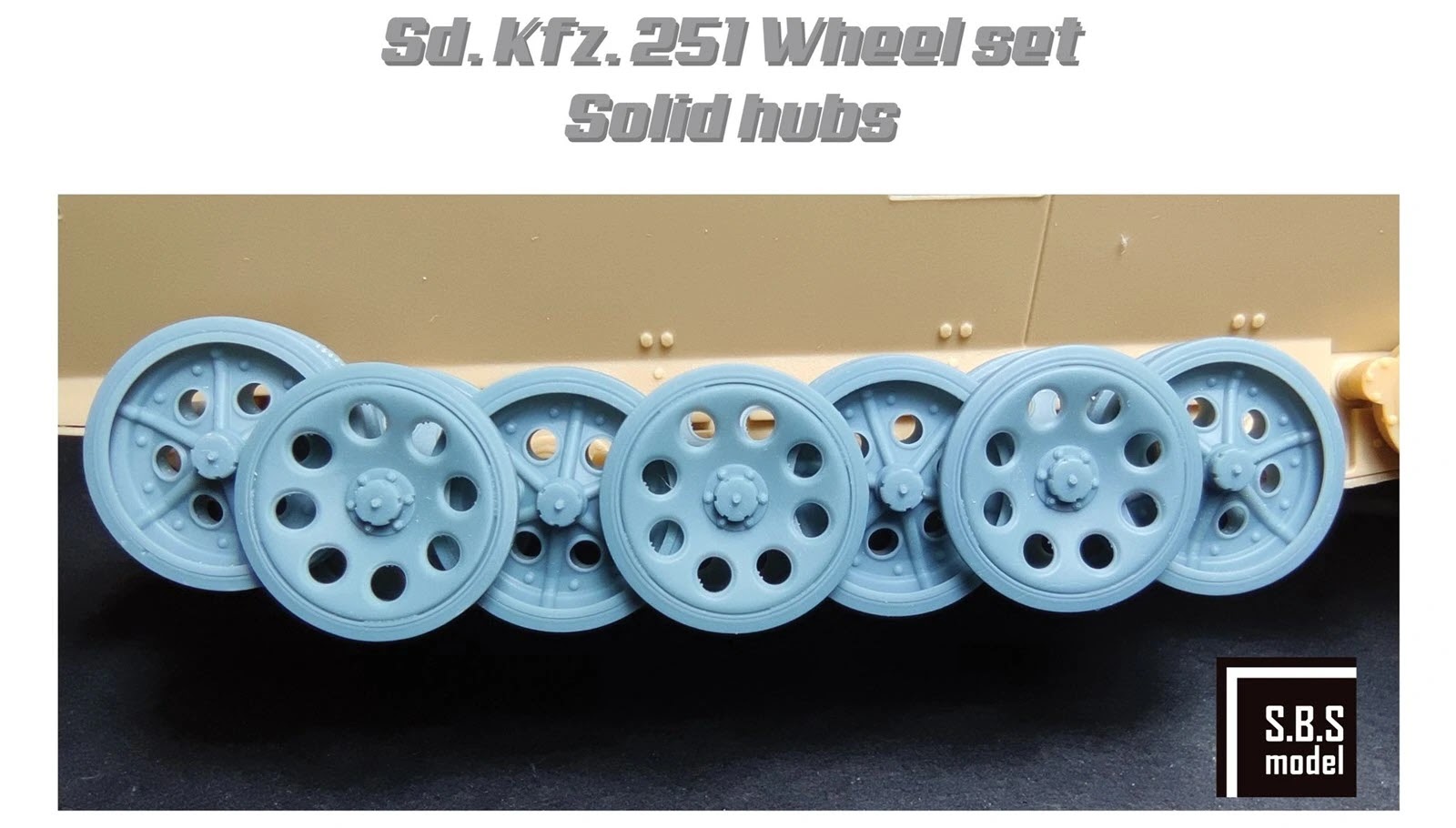 Sd.Kfz 251. roadwheel eager with forged hubs