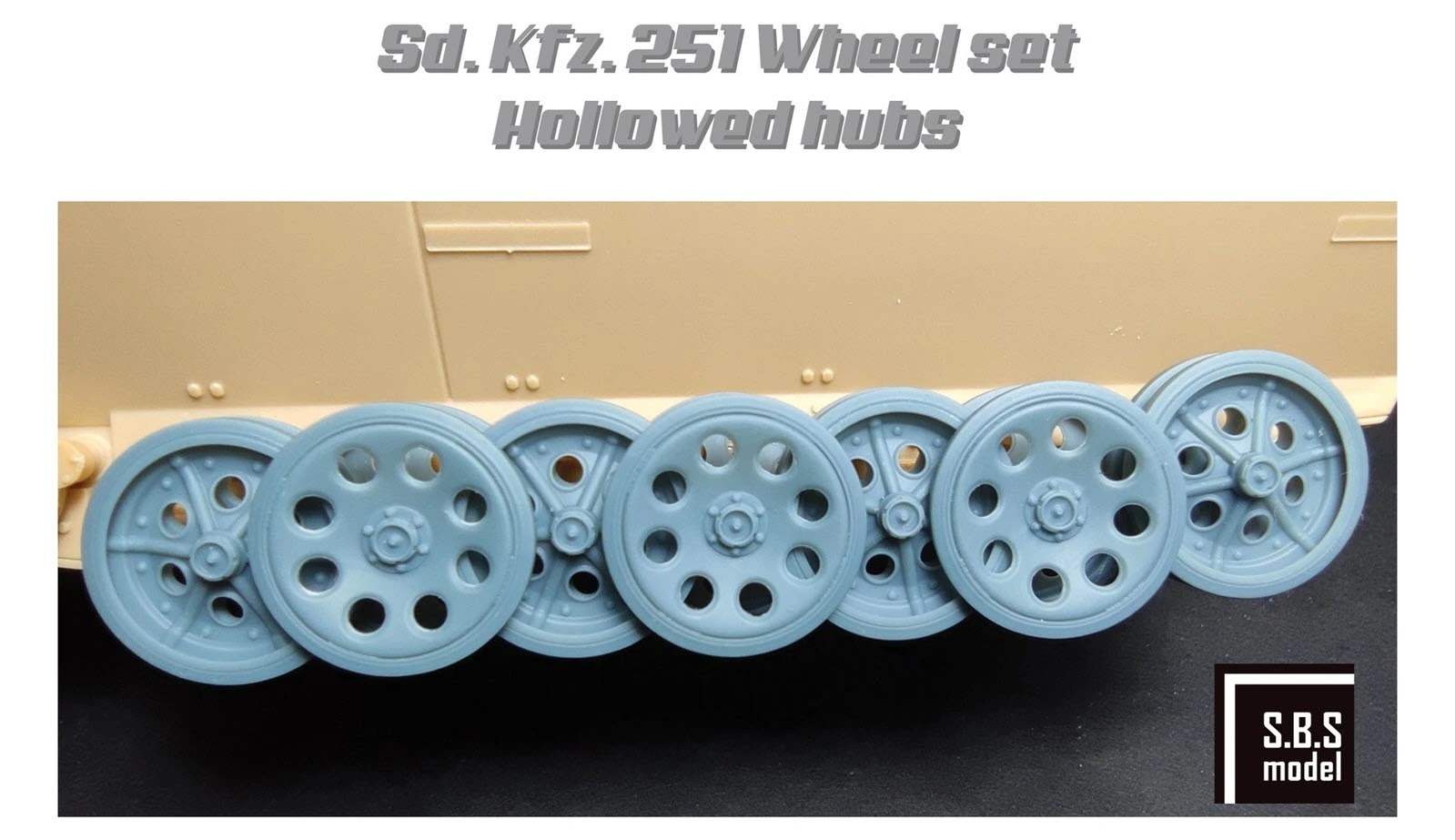 Sd.Kfz 251. roadwheel eager with hollowed hubs