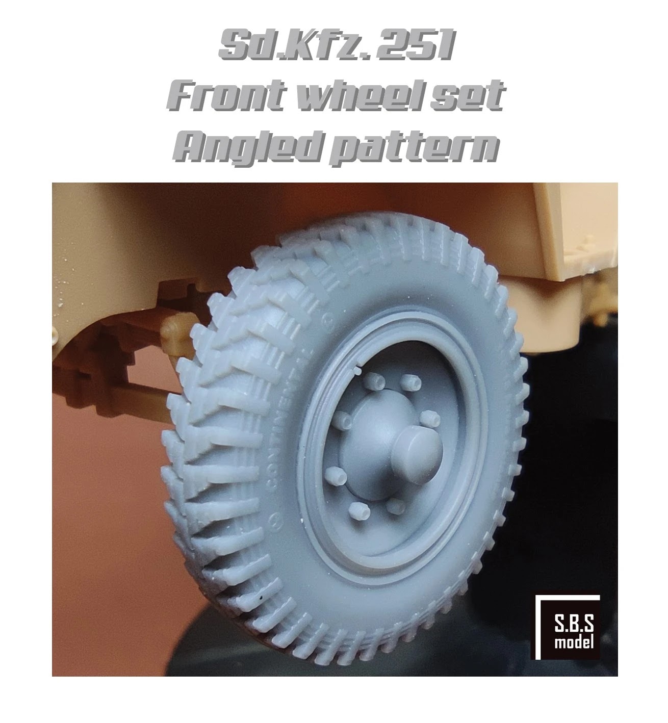 Sd.Kfz 251 entrance wheel eager (angled trend - sagged)