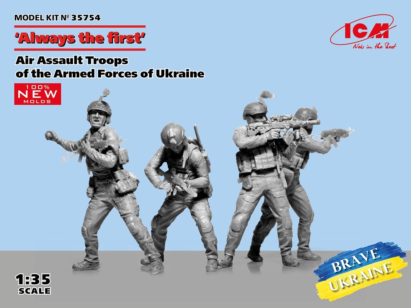 ICM Models to Release "Always the First" 1:35 Scale Air Assault Troops of the Armed Forces of Ukraine