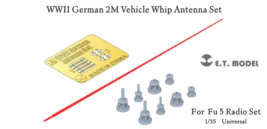 WWII  German 2Mtr. Automobile Tug Antenna Poised for Fu 5 Radio Poised.