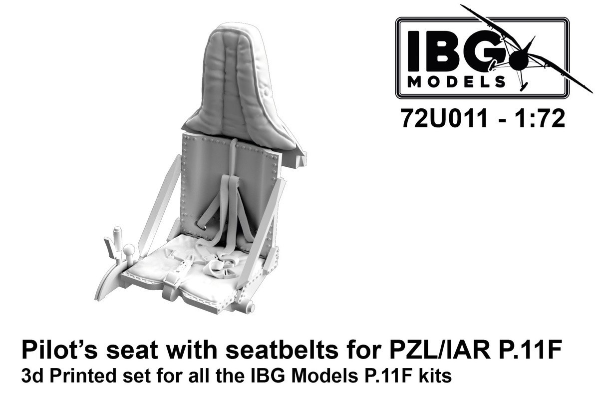 IBG Models to Release New 1/72 PZL P.11c Pilot seat Kits, as well as 3D Detail Sets