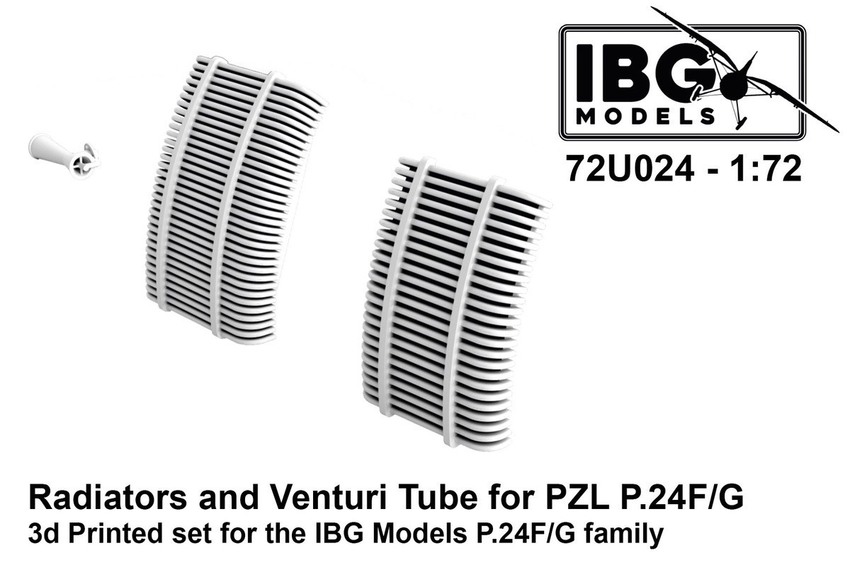 IBG Models to Release New 1/72 PZL P.24B radiators Kits, as well as 3D Detail Sets -2