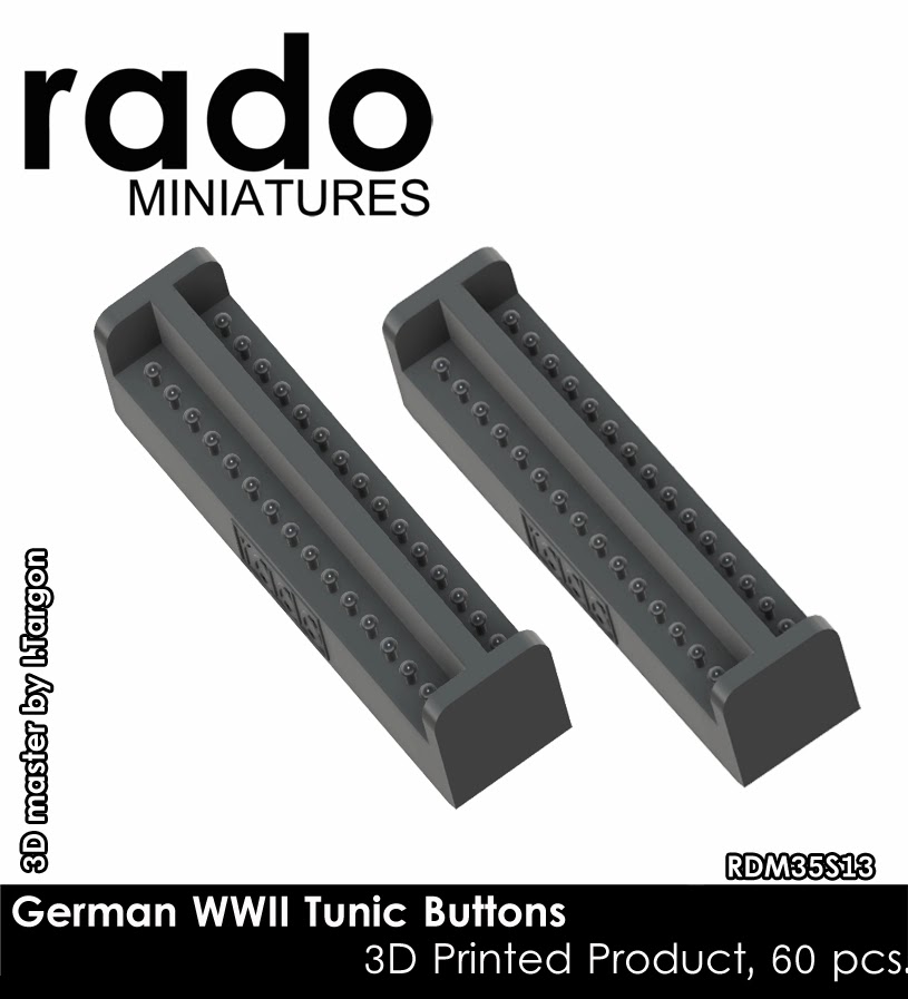 Rado Miniatures Releases New 3D Printed Tunic Buttons-1