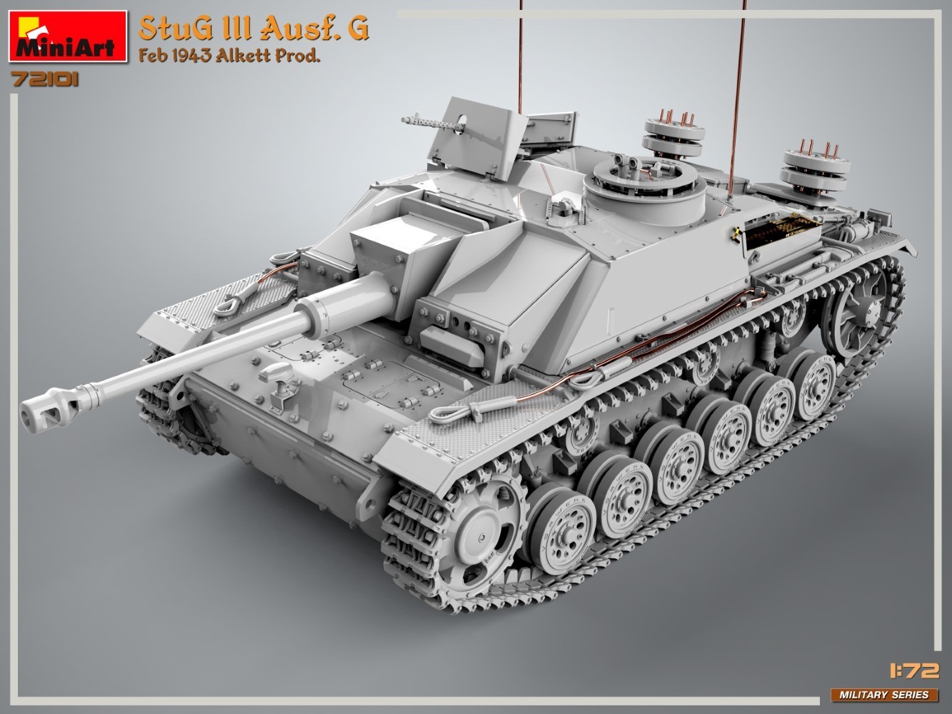 New Military Series Announced in 1/72 Scale, Starting with StuG III Ausf. G CAD-5