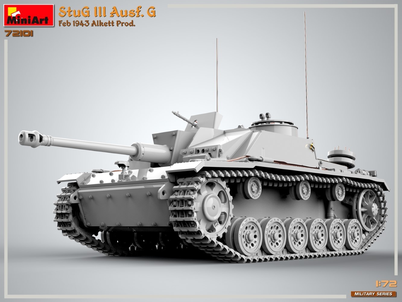 New Military Series Announced in 1/72 Scale, Starting with StuG III Ausf. G CAD-7