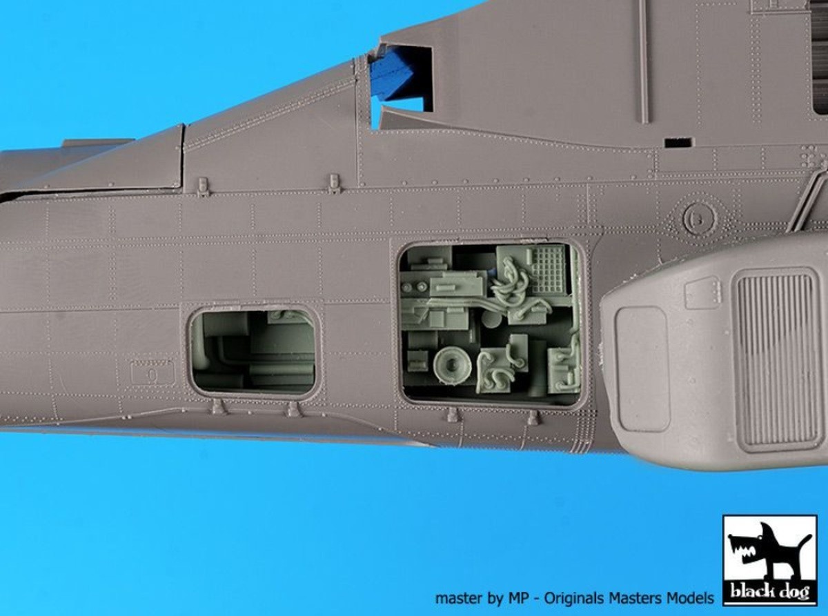 Black Dog Releases New Resin Detail Sets for Takom's 1:35 AH-64 Apache Electronics II Test