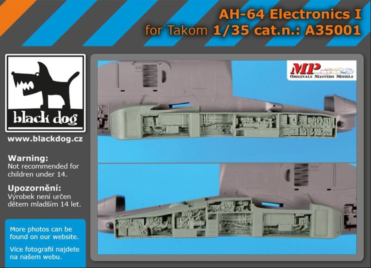 Black Dog Releases New Resin Detail Sets for Takom's 1:35 AH-64 Apache Electronics I