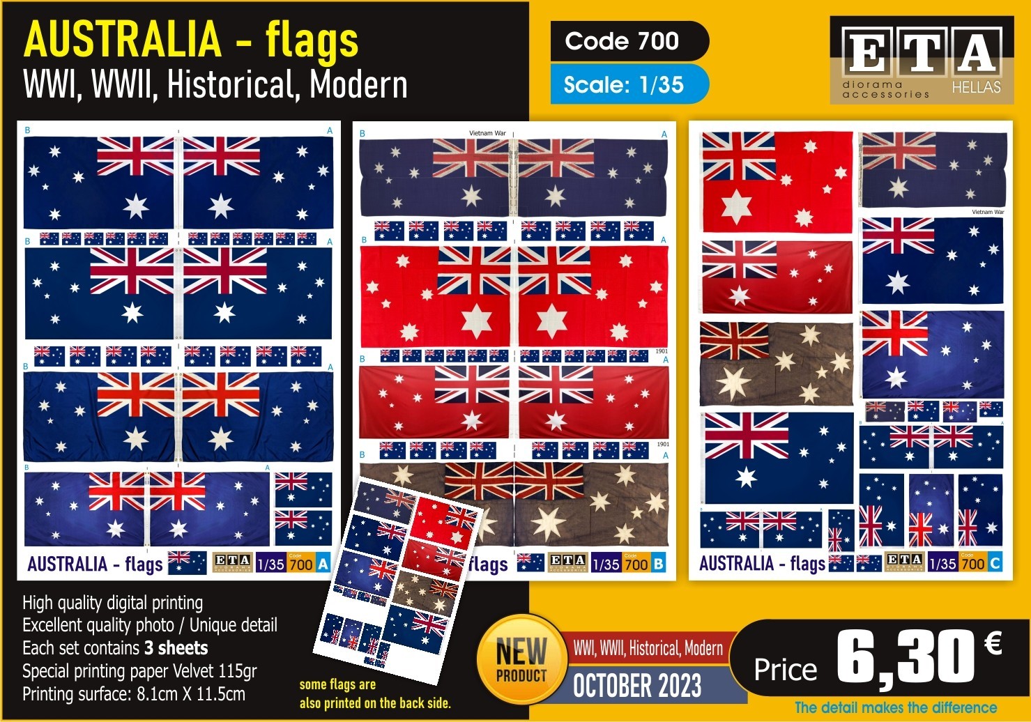 ETA Diorama Announces October Australia Flags 1/35