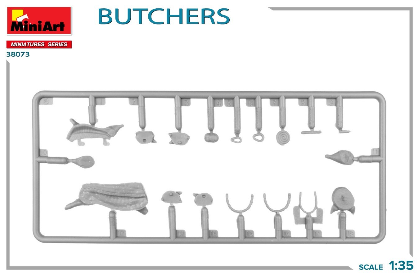 MiniArt Announces New 1/35 Scale Butchers Kit Sprue-2