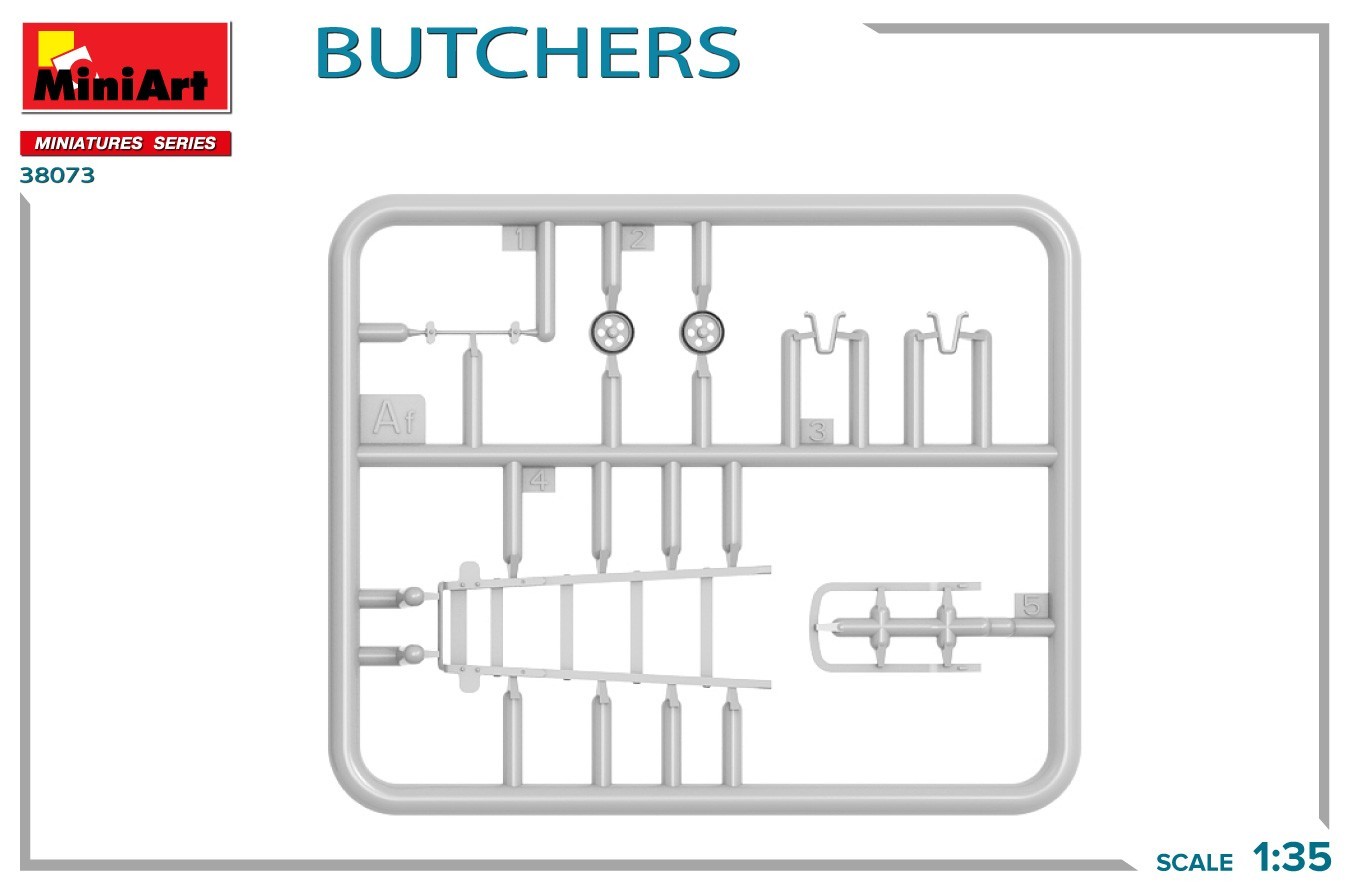 MiniArt Announces New 1/35 Scale Butchers Kit Sprue-4