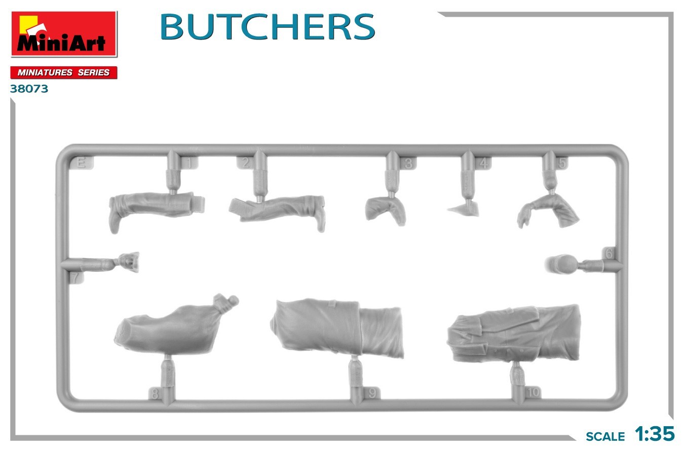 MiniArt Announces New 1/35 Scale Butchers Kit Sprue-3
