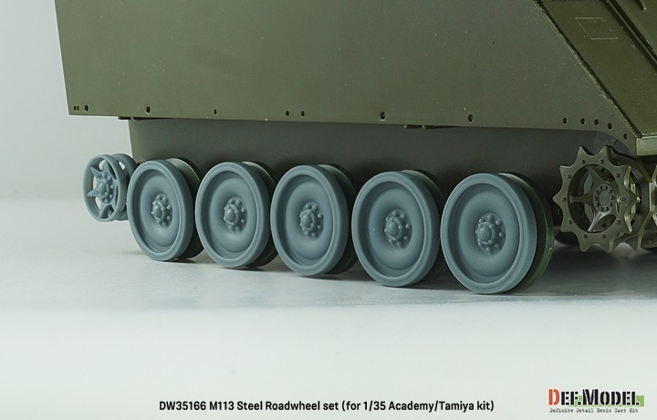 DW35166 - US M113 APC Steel Roadwheel set for Academy/Tamiya Kit-7