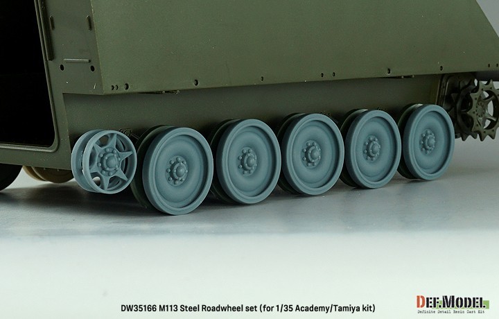 DW35166 - US M113 APC Steel Roadwheel set for Academy/Tamiya Kit-8