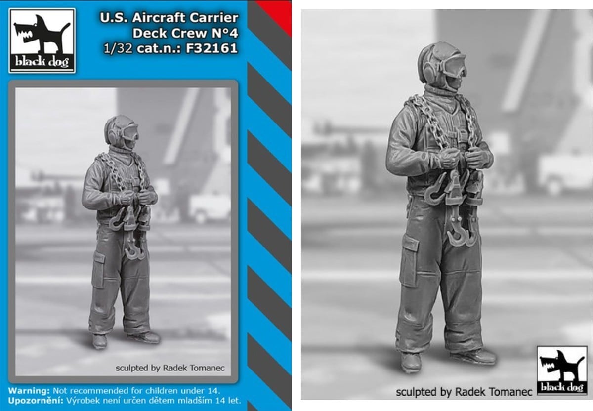 Black Dog Releases New 1/32 US Aircraft Carrier Deck Crew Figures-2