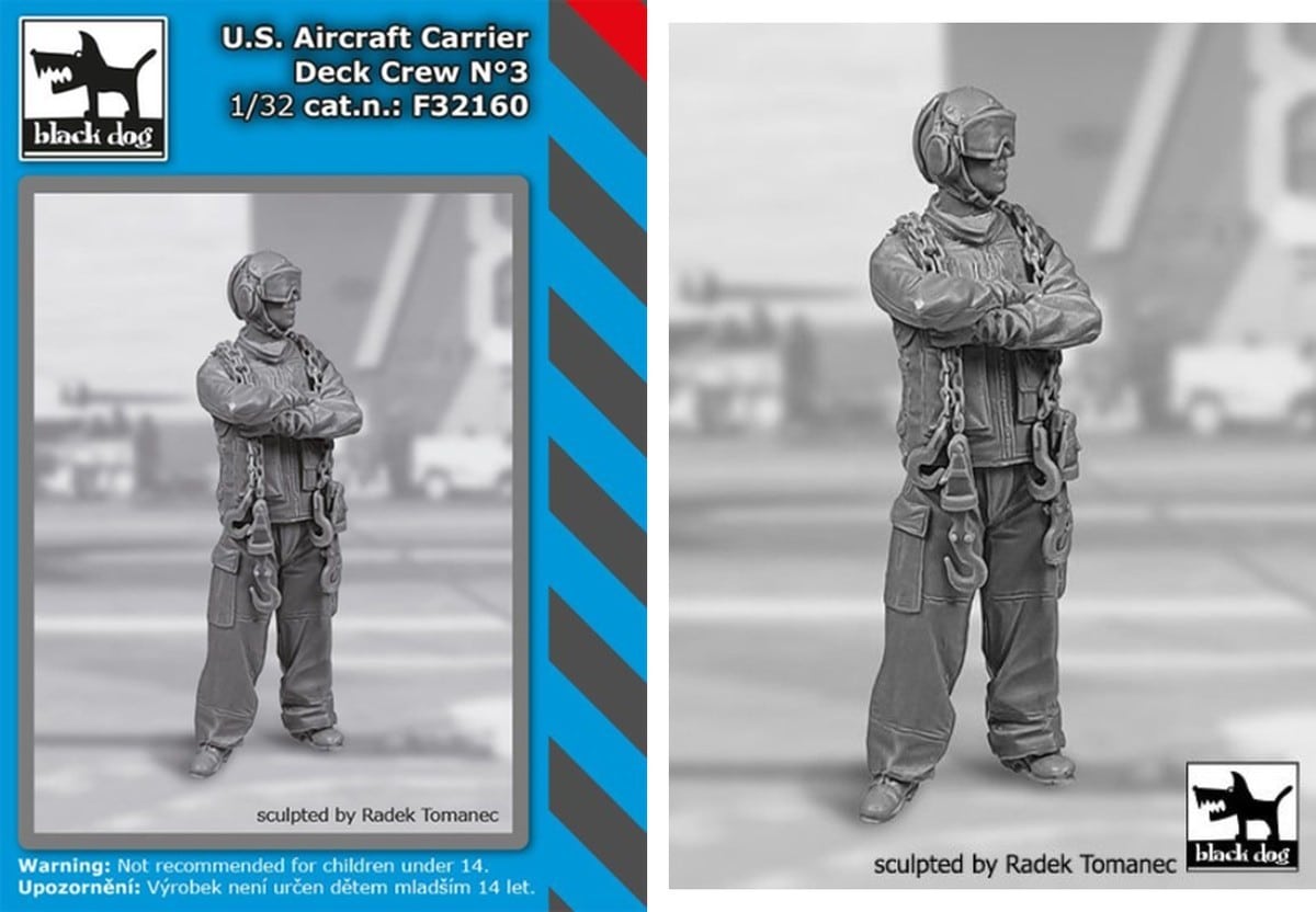 Black Dog Releases New 1/32 US Aircraft Carrier Deck Crew Figures-4
