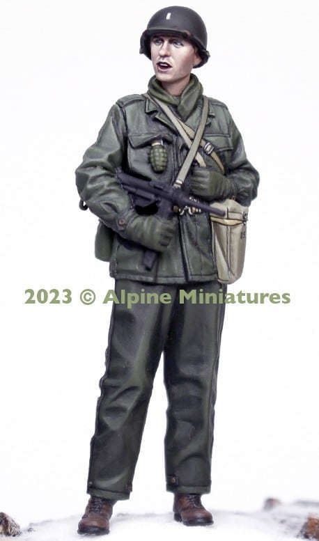 Alpine Miniatures New Sets for October-35312 1-35 US Infantry M3 Grease Gun