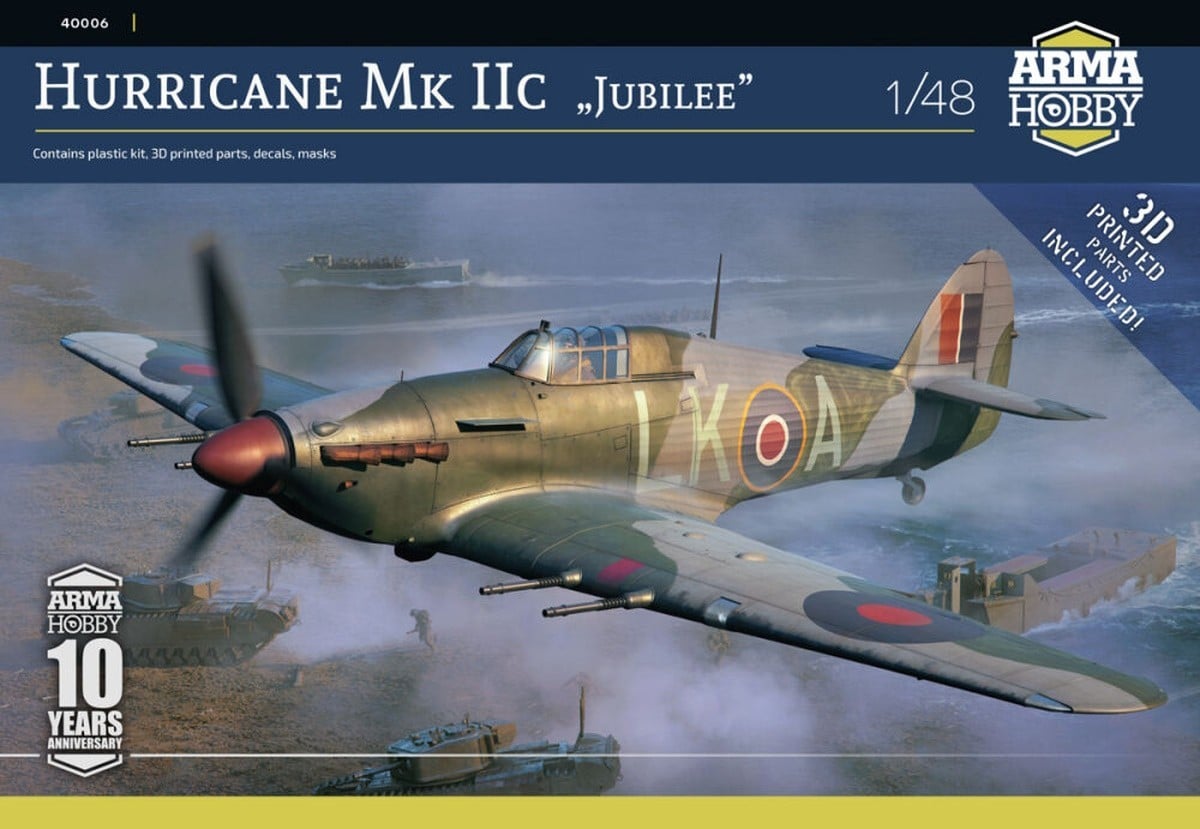 Arma Hobby Hurricane Mk IIc 'Operation Jubilee' Edition Planned Box Art