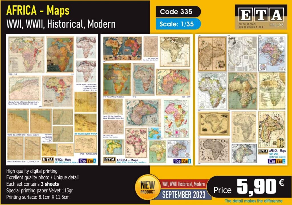 ETA Diorama Releases New 1-35 Scale Maps and Flags-Africa Maps