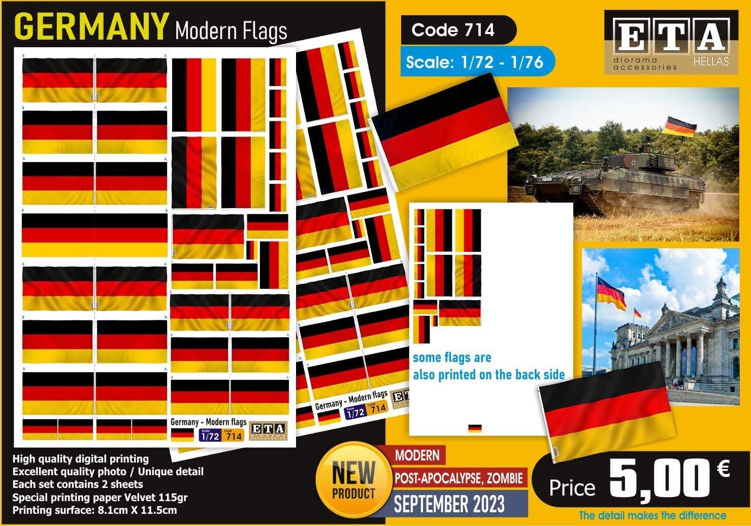 ETA Diorama Releases New 1-72-76 Scale Maps and Germany Modern Flags