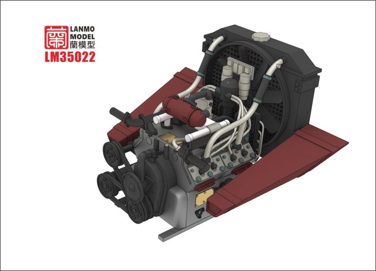 Lanmo Lanmo Sd.Kfz 221 Engine and Off-Road Wheels – Hobbyzero