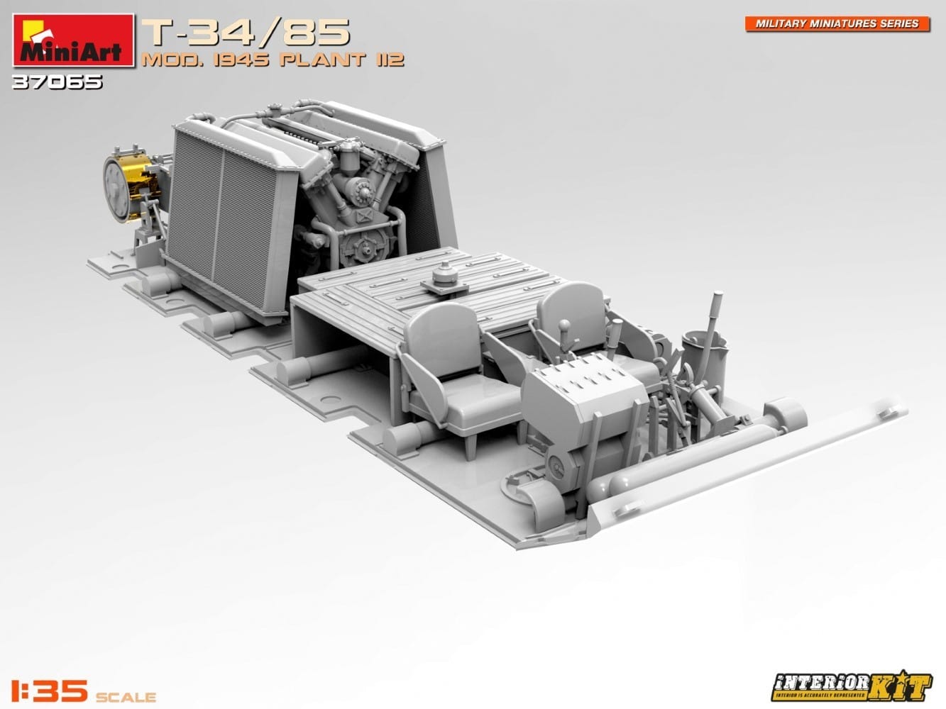 MiniArt 37065 T-3485 Mod. 1945. Plant 112. Interior Kit CAD-15