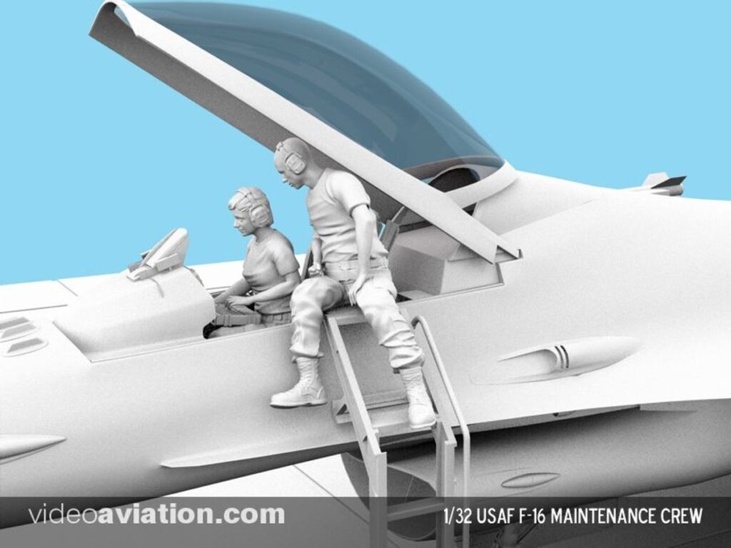 Videoaviation Releases 132 Scale USAF Maintenance Figures with Ladder