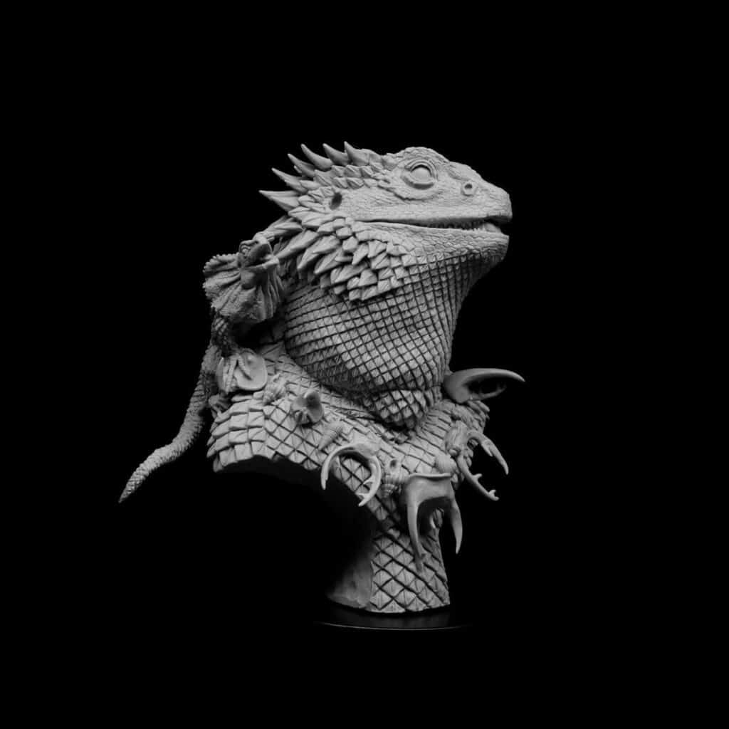 Nautilus Miniatures Unleashes Two New Fantasy Figures: Pogona the Bearded Dragon King and Krill the Goblin Captain