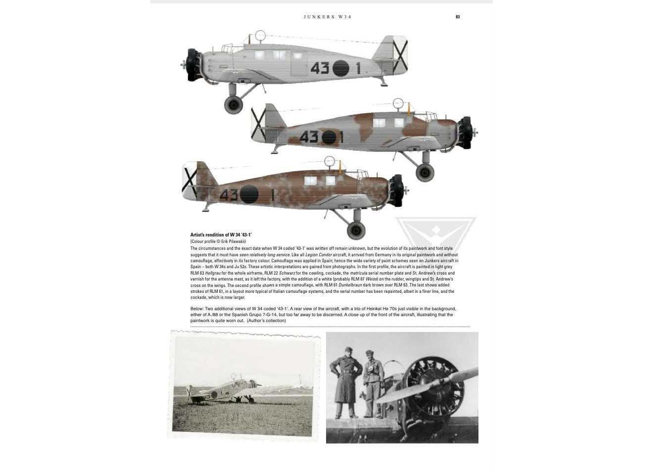 'Axis Wings' Luftwaffe and Co-Belligerent Air Forces Junkers W34