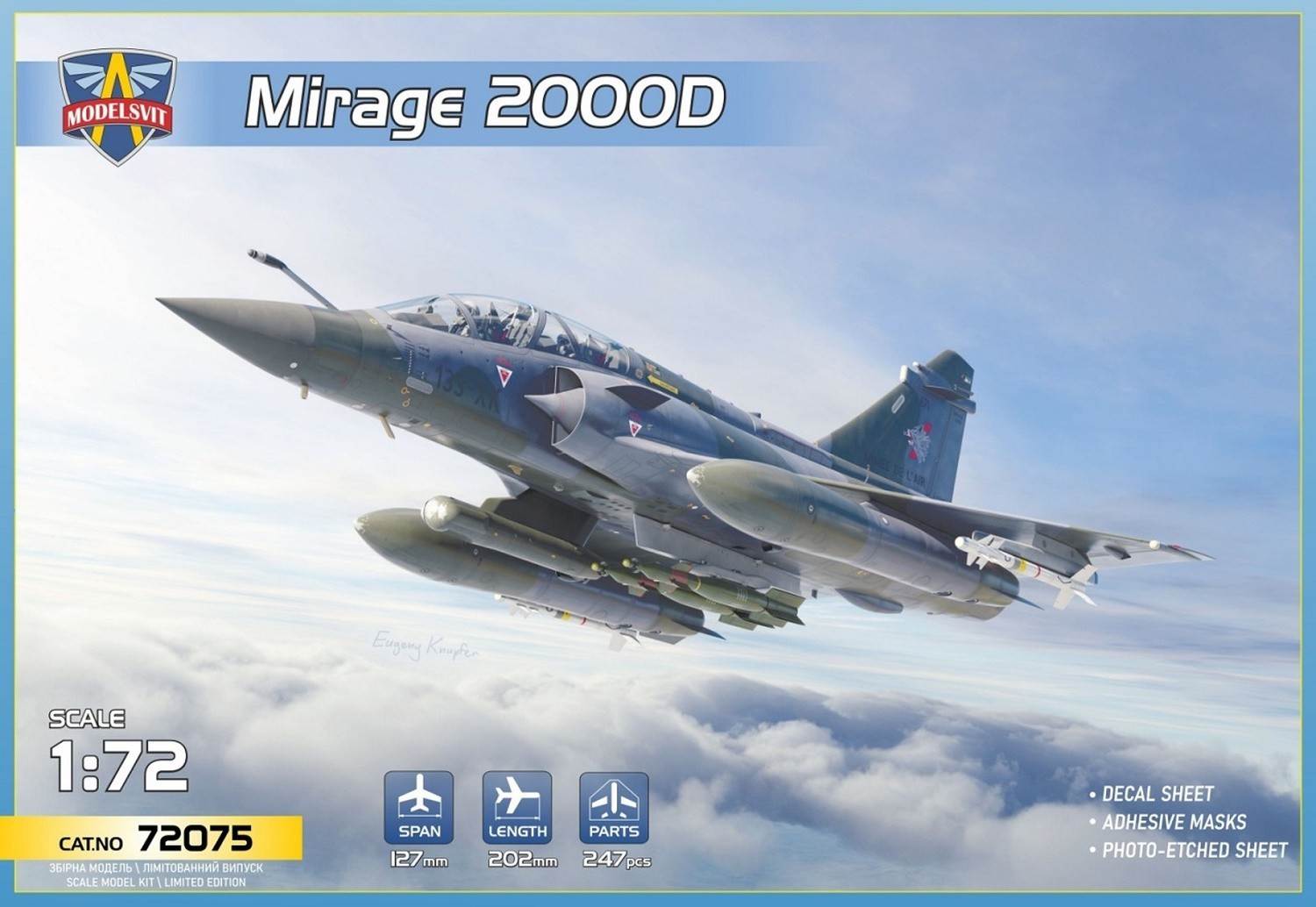 Modelsvit Mirage 2000D Box art