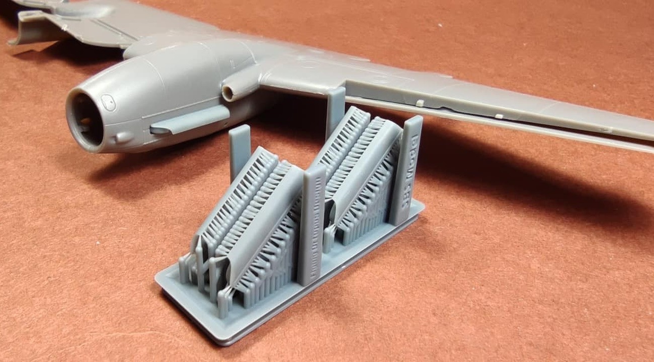 SBS Models Messerschmitt Me-410 Exhaust Prepared – 1:72 3D Print