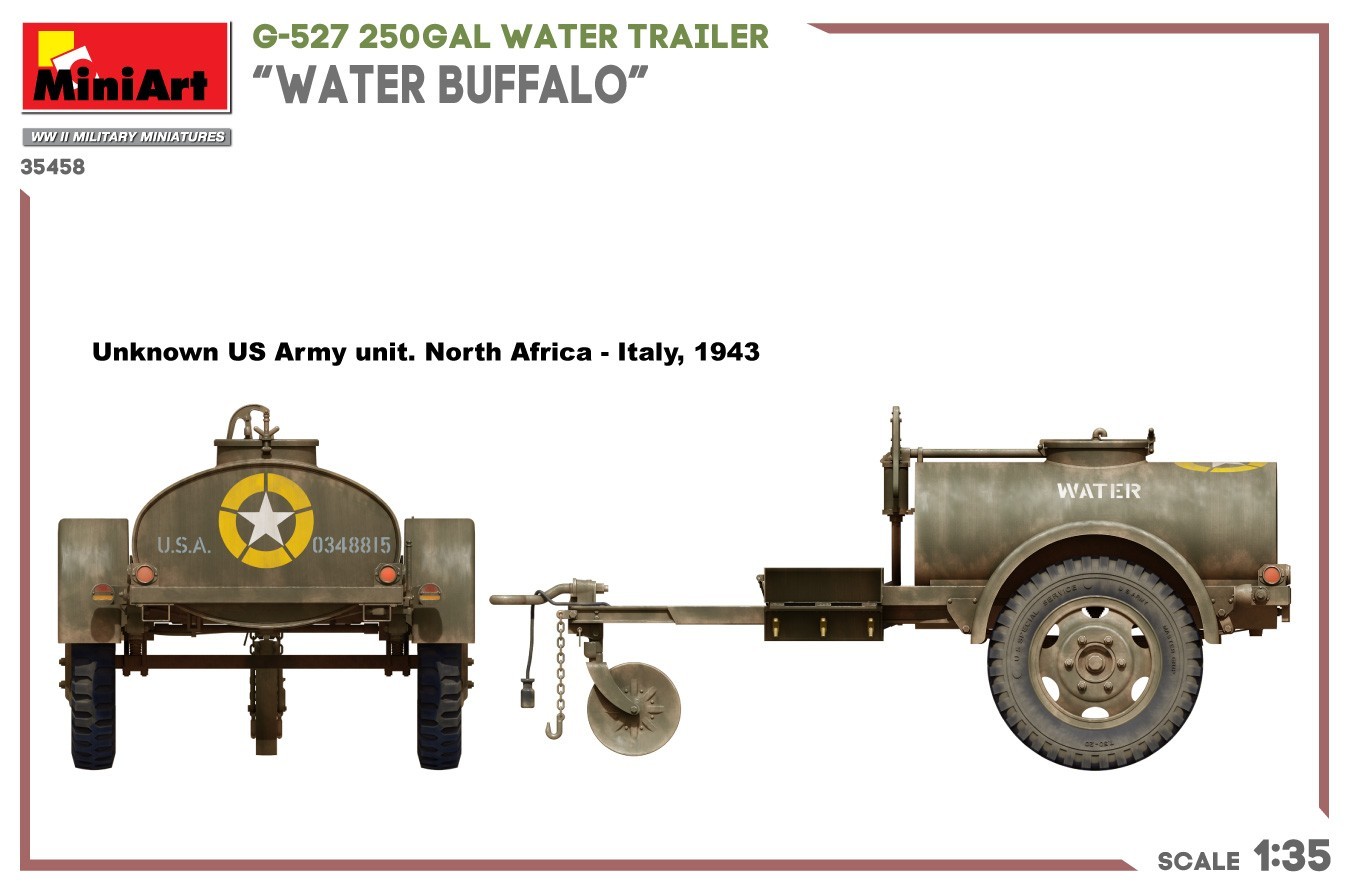 MiniArt G-527 250GAL Water Trailer “Water Buffalo” Painting and Marking-5