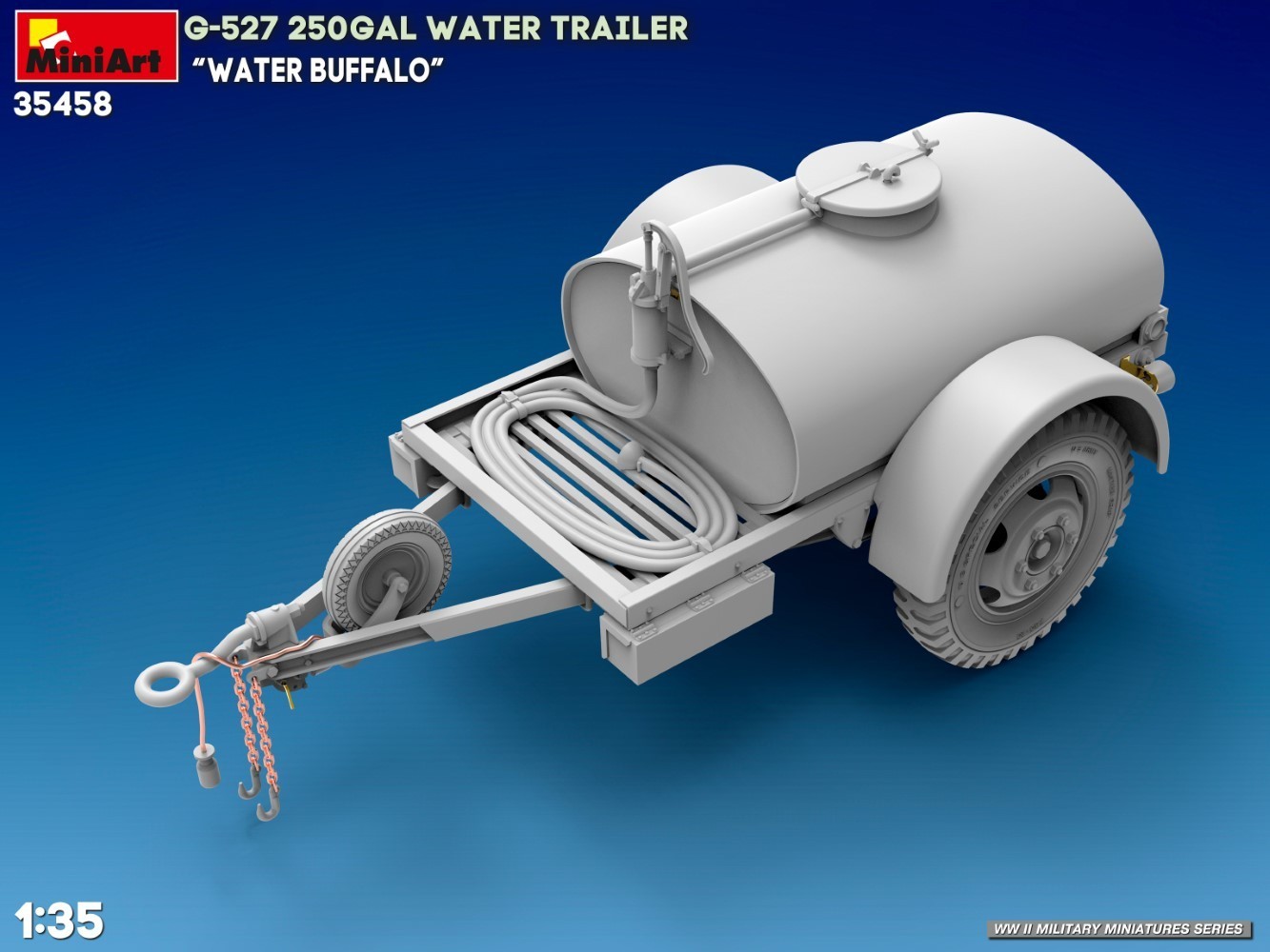 MiniArt G-527 250GAL Water Trailer “Water Buffalo” CAD-3
