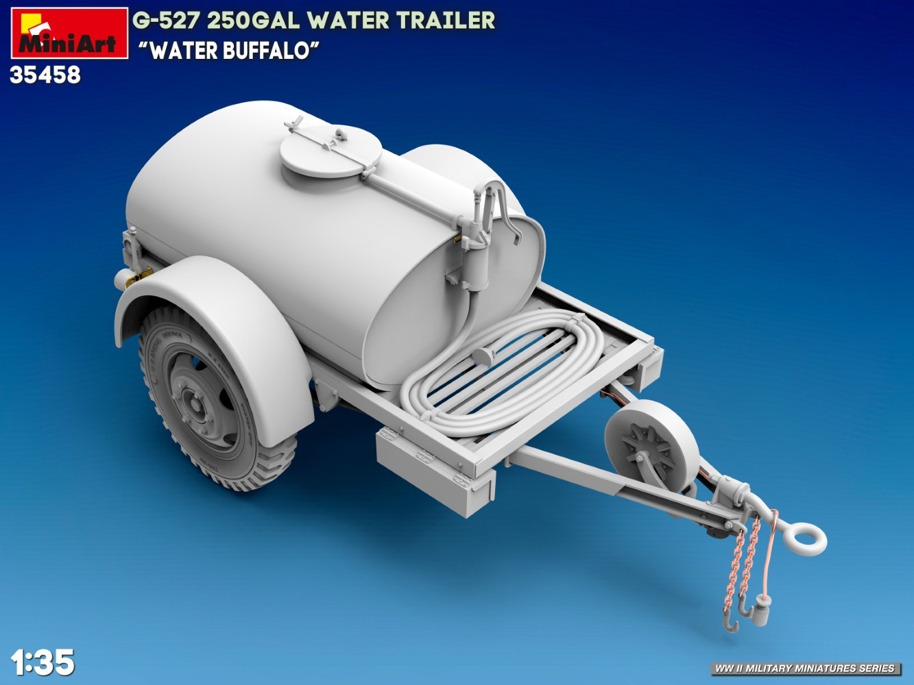 MiniArt G-527 250GAL Water Trailer “Water Buffalo” CAD-4