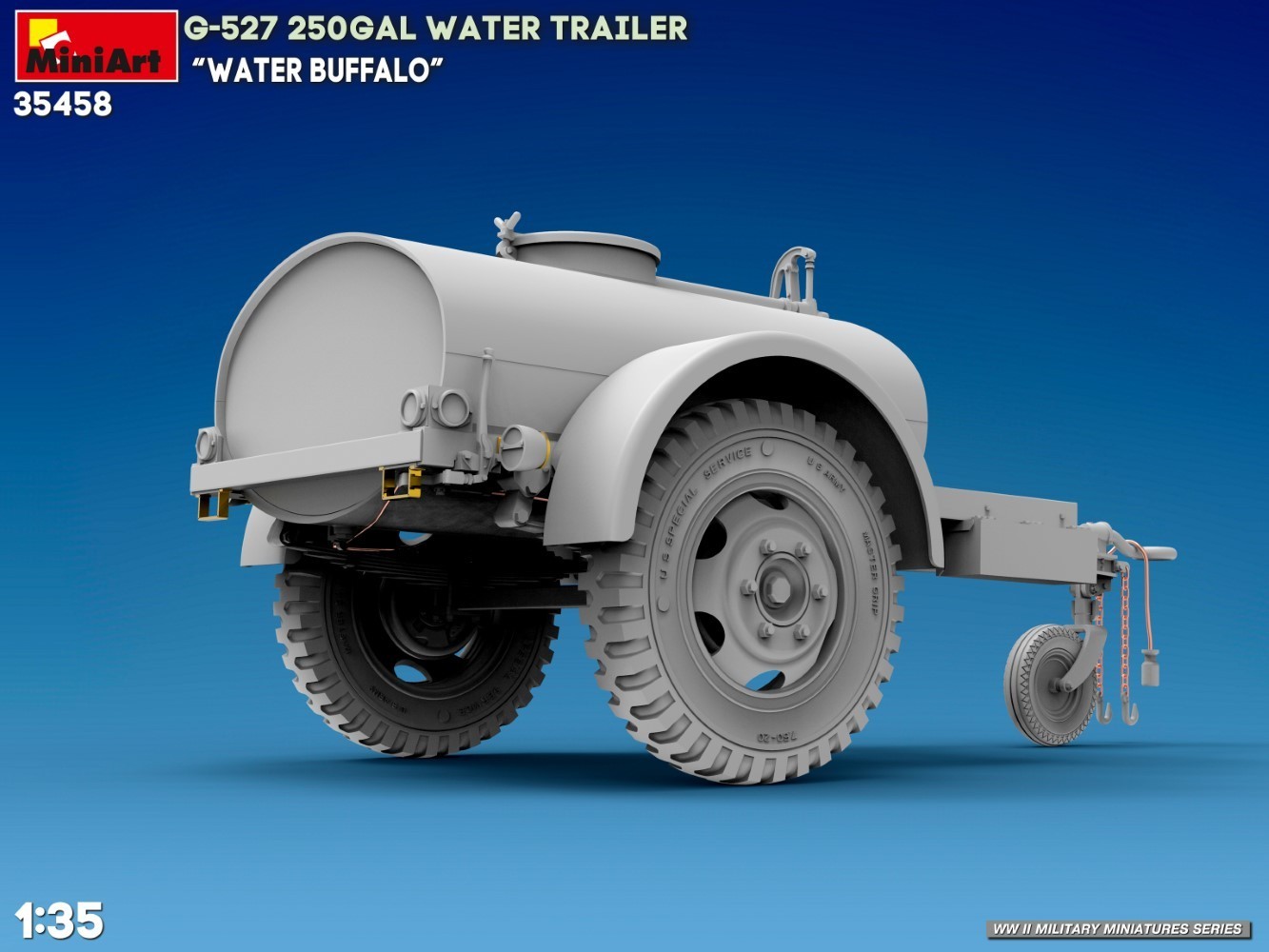 MiniArt G-527 250GAL Water Trailer “Water Buffalo” CAD-5