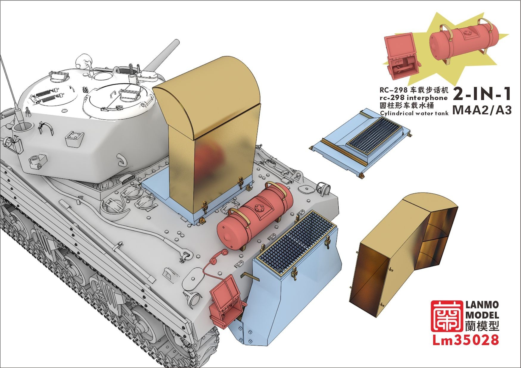 Lanmo Model Sherman Deep Wading Kit