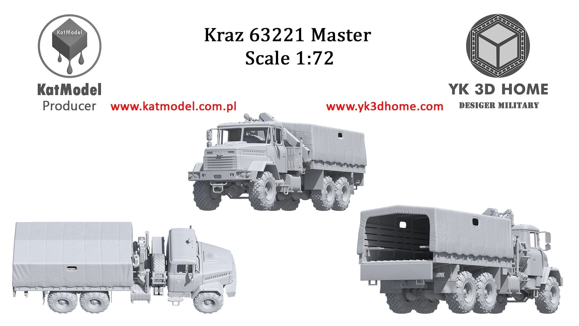 KatMOdel 172 Kraz Trucks Family