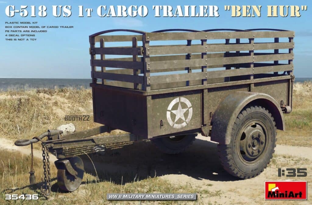 MiniArt 35436 G-518 US 1t Cargo Trailer "Ben Hur"