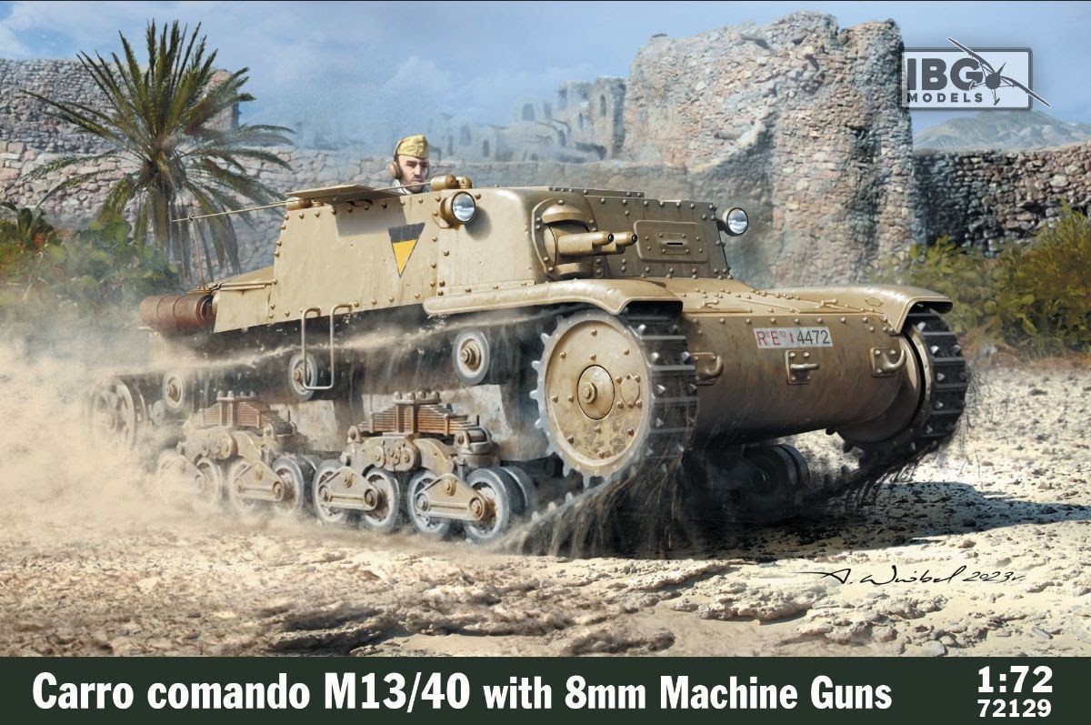 Italian Carlo Commando M13/40 Command Tank 8mm Breda Twin Machine Gun Type | HLJ.com