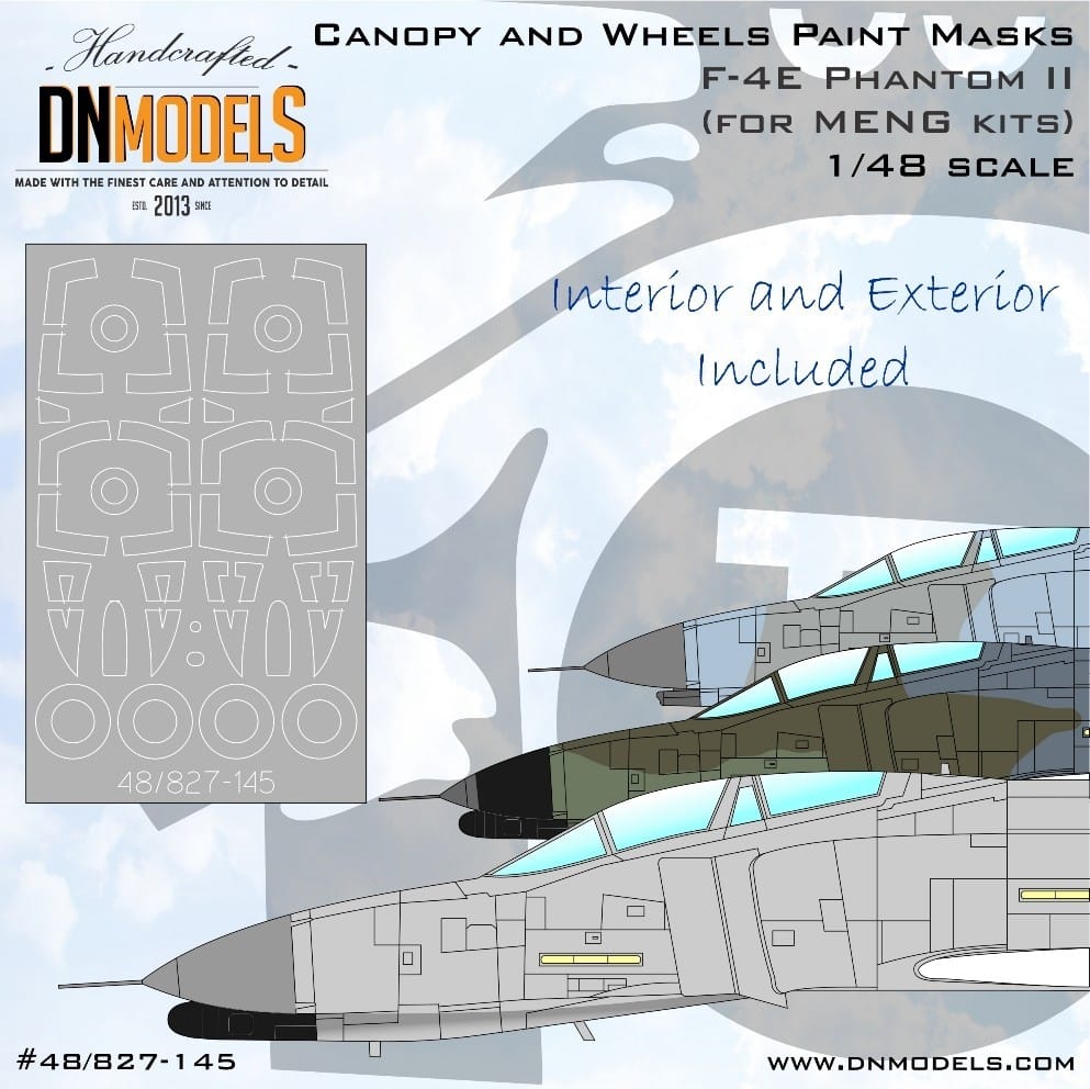 F-4E/F-4G Canopy & Wheels Paint Masks
