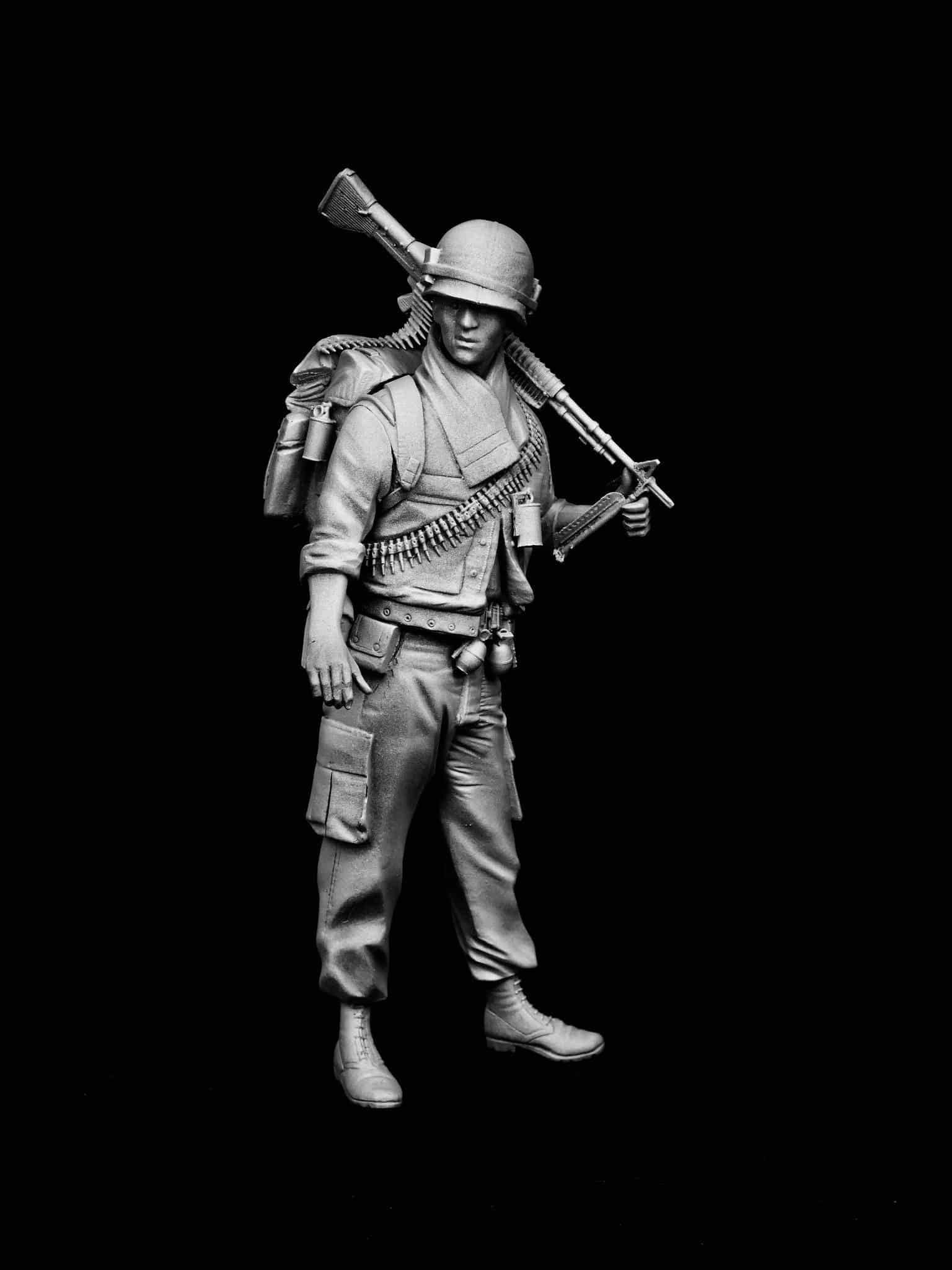 Mitches Military Models:  US M60 Gunner, Vietnam